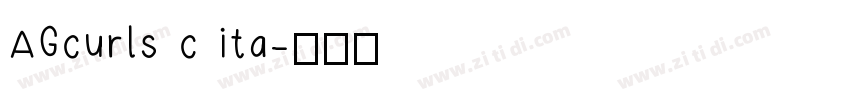 AGcurls c ita字体转换